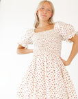 Darla Smocked Floral Mini Dress