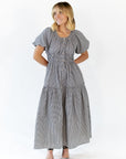 Marni Gingham Midi Dress · Navy