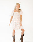 Darla Smocked Floral Mini Dress