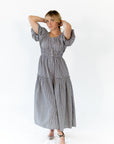 Marni Gingham Midi Dress · Navy