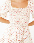 Darla Smocked Floral Mini Dress