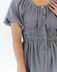 Marni Gingham Midi Dress · Navy