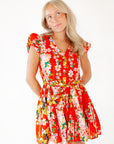 James Floral Mini Dress