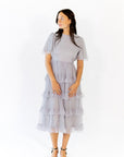 Shannon Tiered Ruffle Skirt Midi Dress