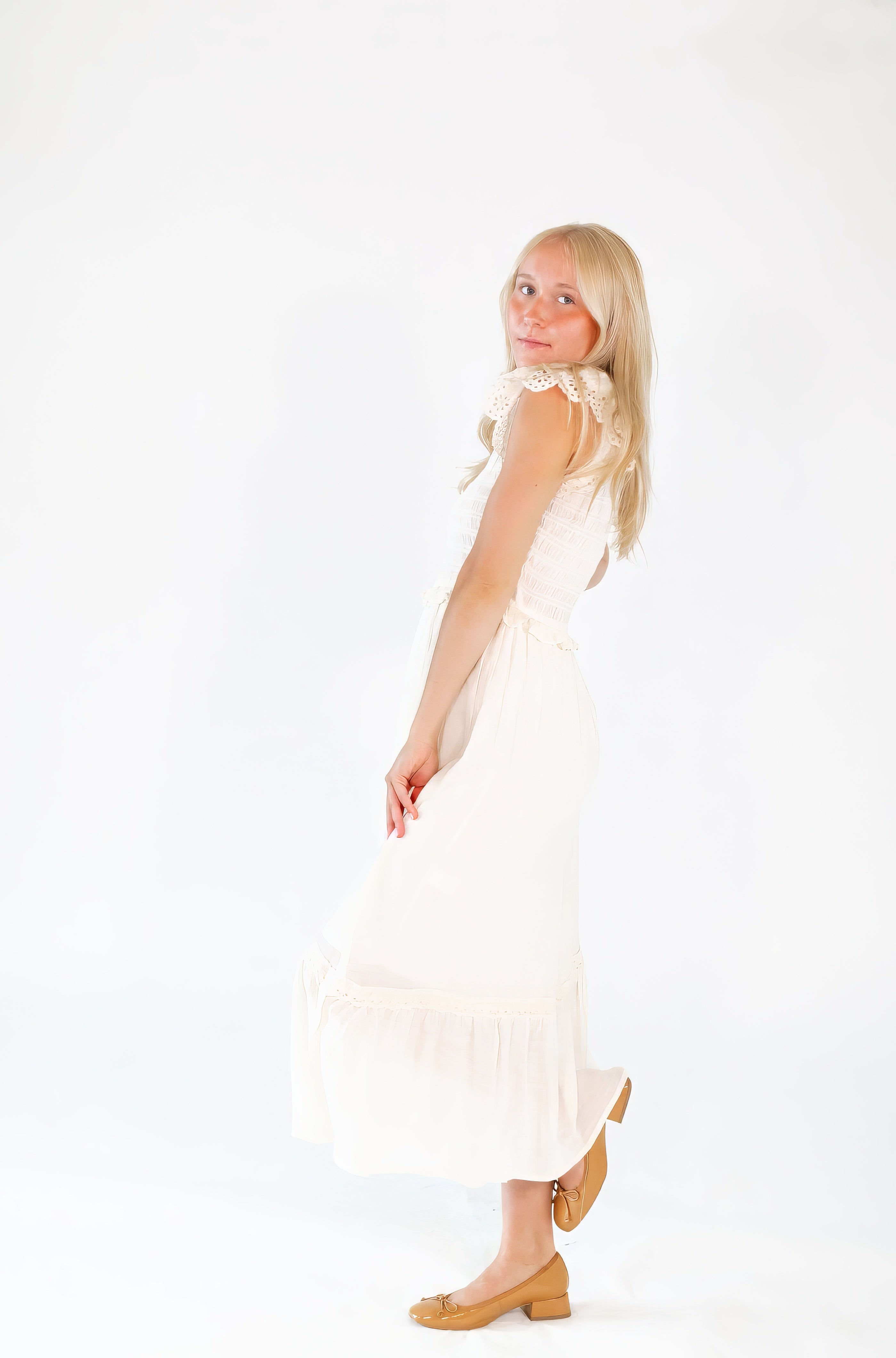 Splendid Flutter Sleeve Dress