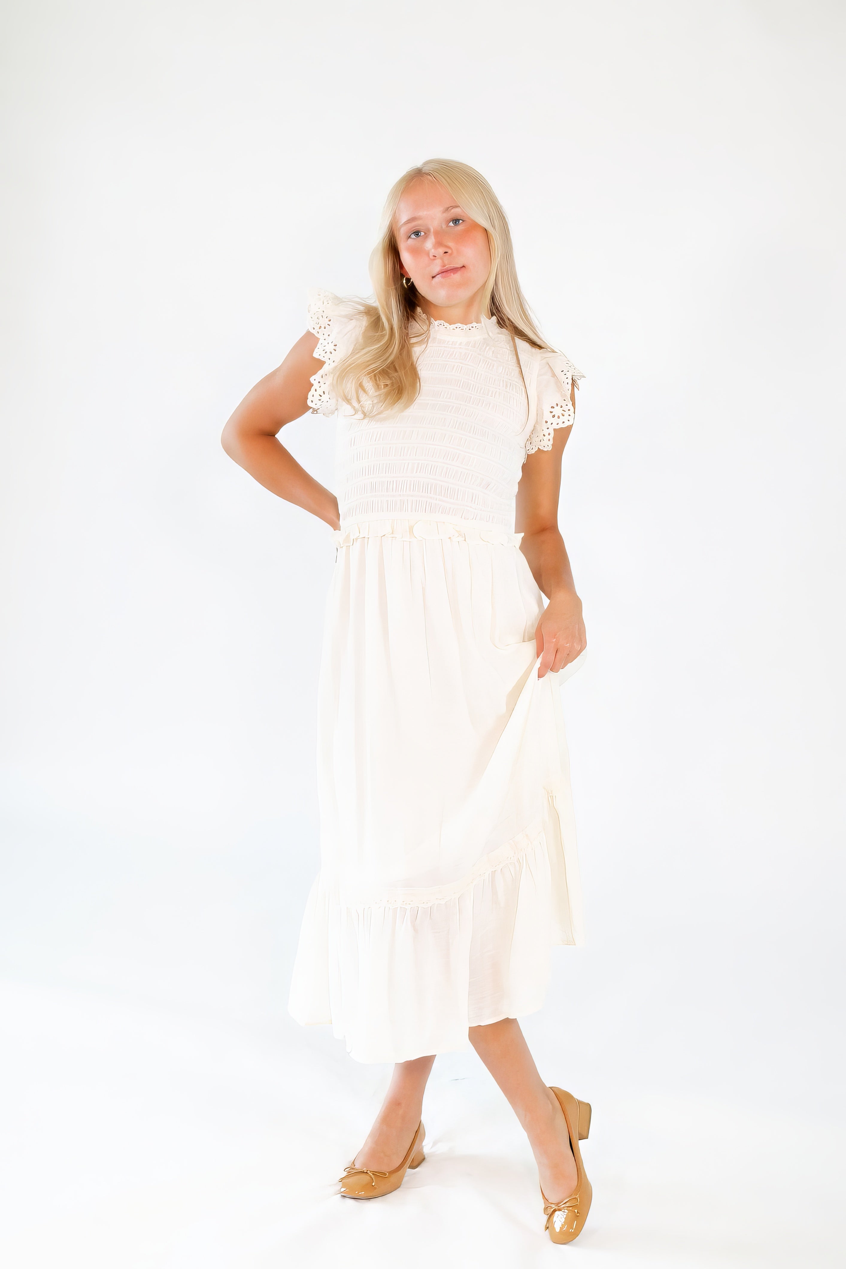 Splendid Flutter Sleeve Dress