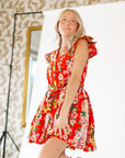 James Floral Mini Dress