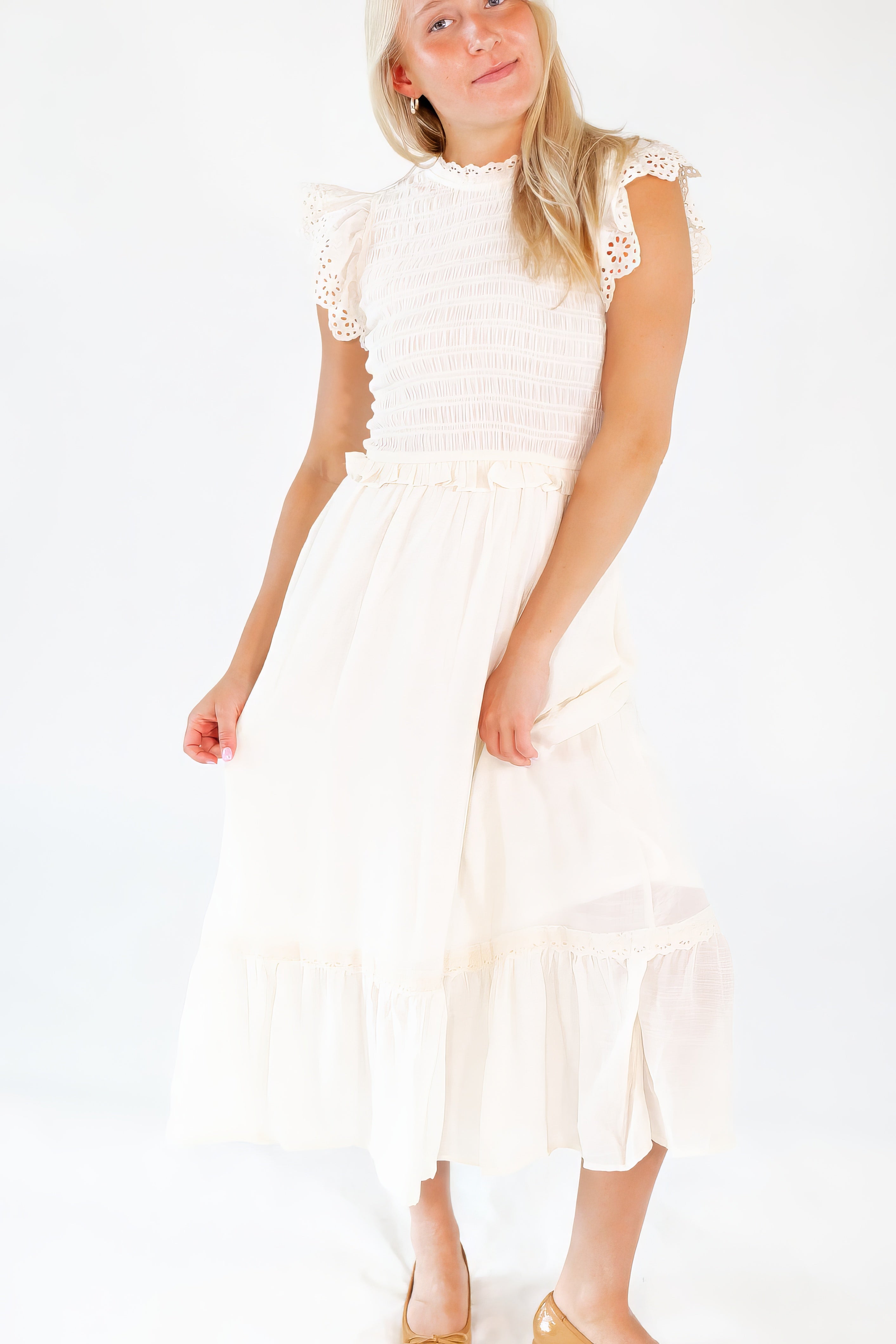 Splendid Flutter Sleeve Dress