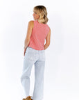 Cyra Plaid Button Down Tank