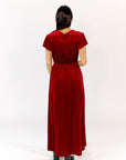 Alexandra Velvet Maxi Dress · Wine