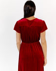 Alexandra Velvet Maxi Dress · Wine