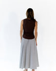 Rue Exposed Seam Tank · Chocolate