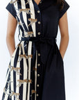 Mecca Striped Cheetah Maxi Dress