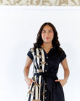 Mecca Striped Cheetah Maxi Dress