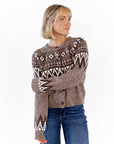 Fair Isle Button Down Cardigan
