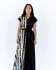 Mecca Striped Cheetah Maxi Dress
