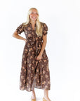 Forest Floral Midi Dress
