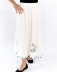 Dakota Embroidered Midi Skirt