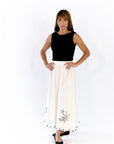 Dakota Embroidered Midi Skirt
