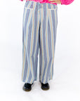 Gema Striped Linen Pants