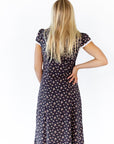 Laney Lace Trim Floral Dress