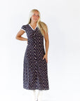 Laney Lace Trim Floral Dress