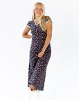 Laney Lace Trim Floral Dress