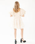 Broderie Bubble Sleeve Dress