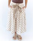 Jenson Polka Dot Tie Skirt · Taupe