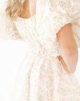 Broderie Bubble Sleeve Dress