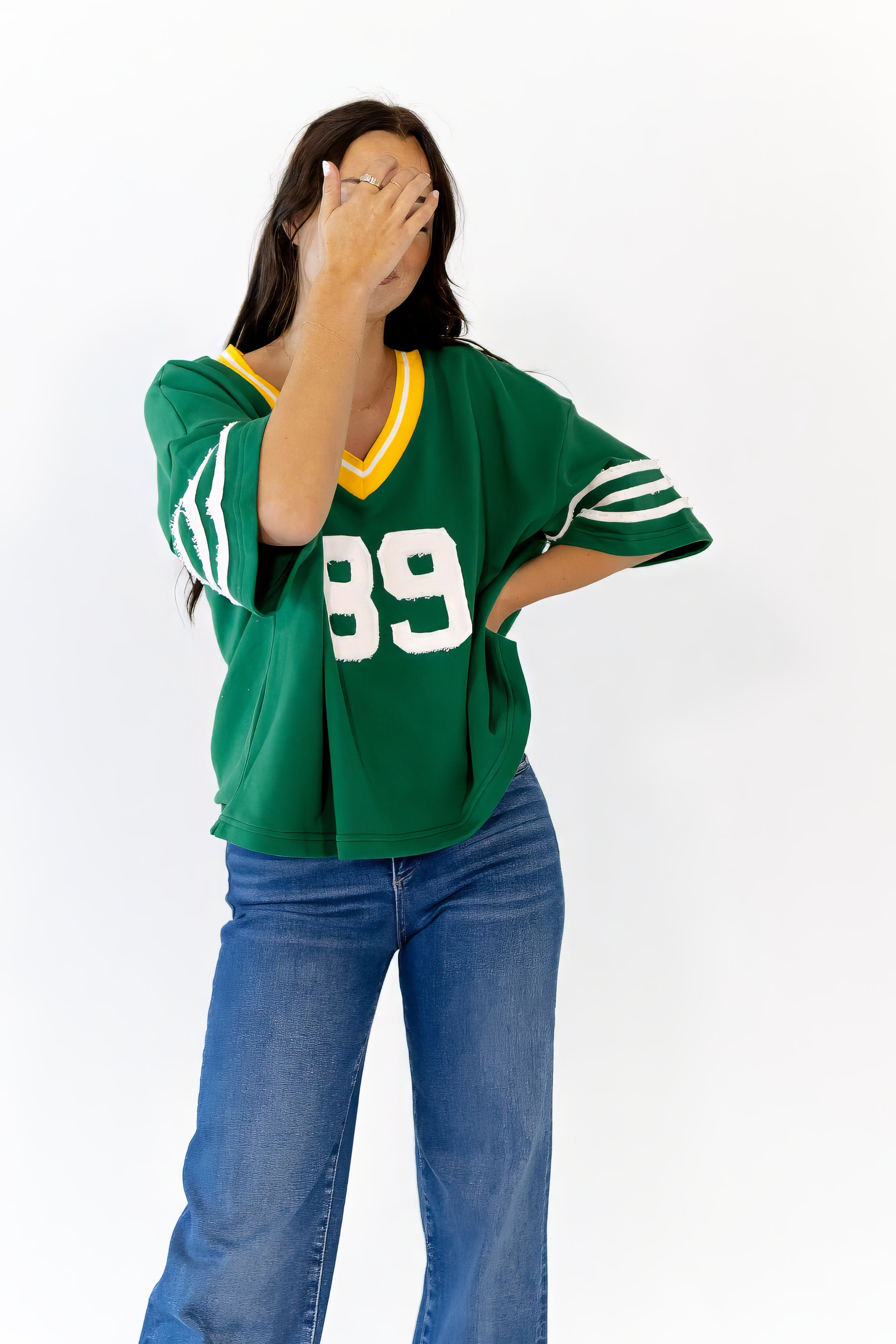 Maison Textured Pullover · Green