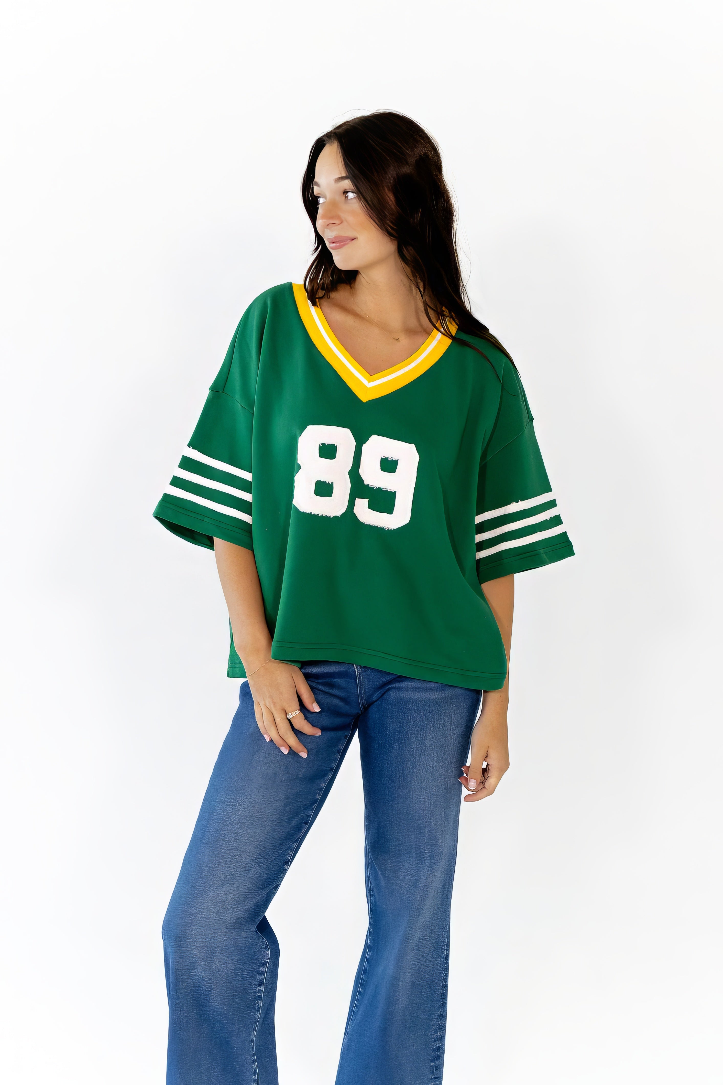 Maison Textured Pullover · Green