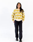 Heather Floral Crew Neck