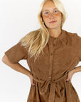Leisel Corduroy Shirt Dress
