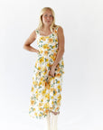 Sunshine Scalloped Midi Dress