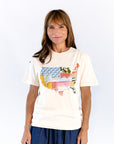 Patchwork Print America Tee