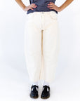 Tessa Off-White Barrel Jeans