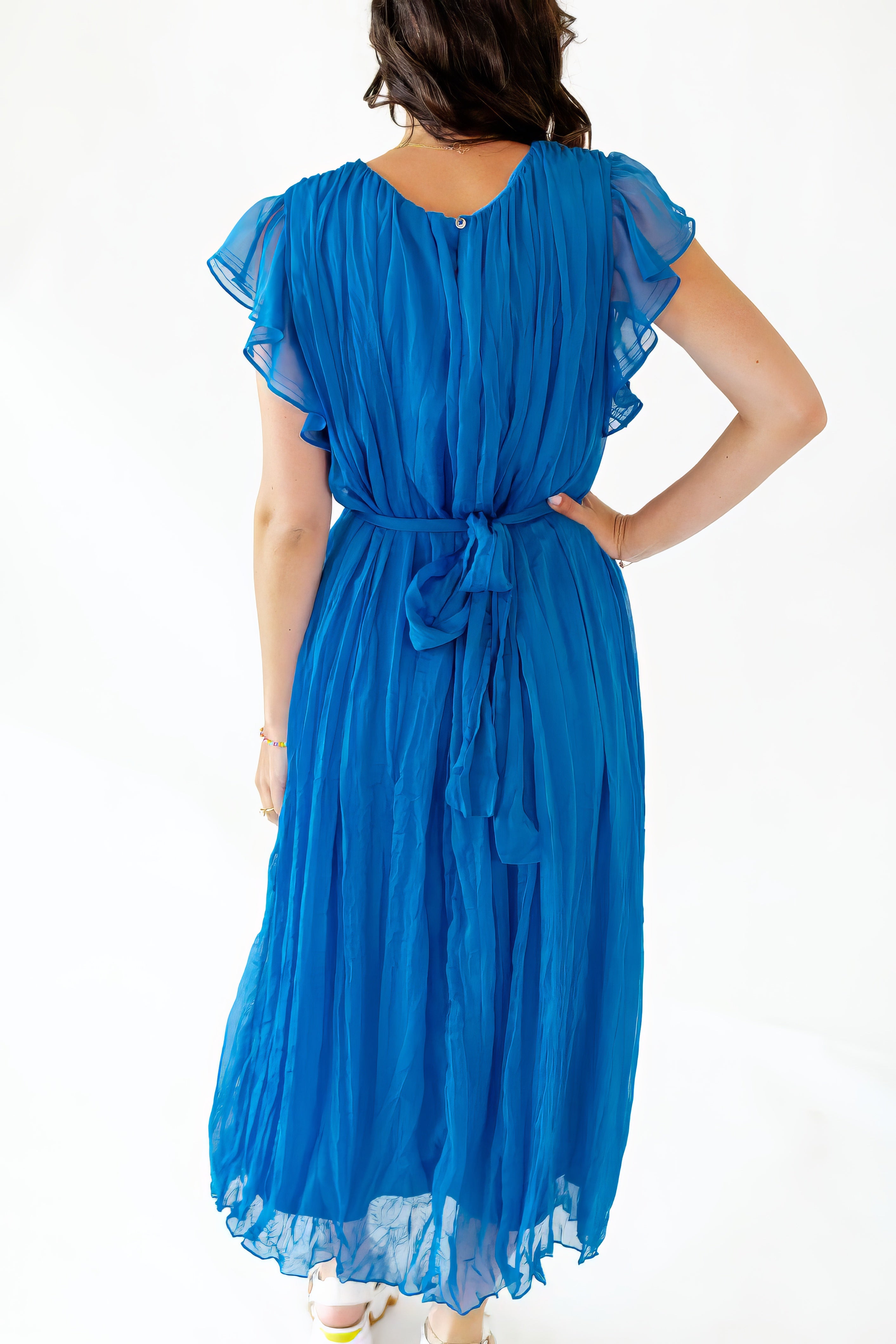 Angelica Chiffon Layered Waist Tie Dress