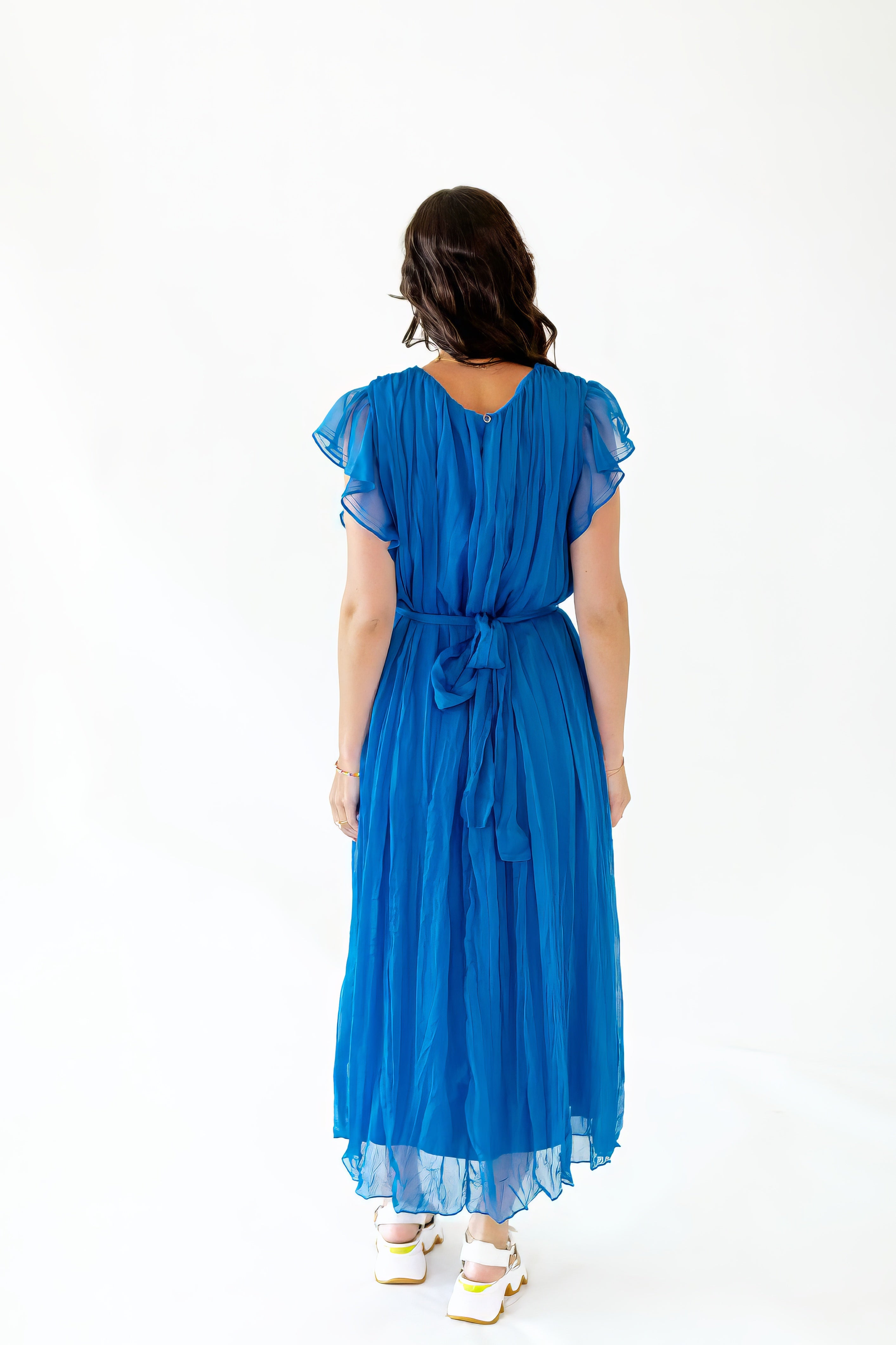 Angelica Chiffon Layered Waist Tie Dress