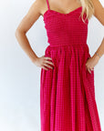 Tomas Sweetheart Gingham Midi