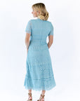 Joy Scalloped Lace Dress · Teal