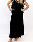 Silone Embroidered Eyelet Skirt