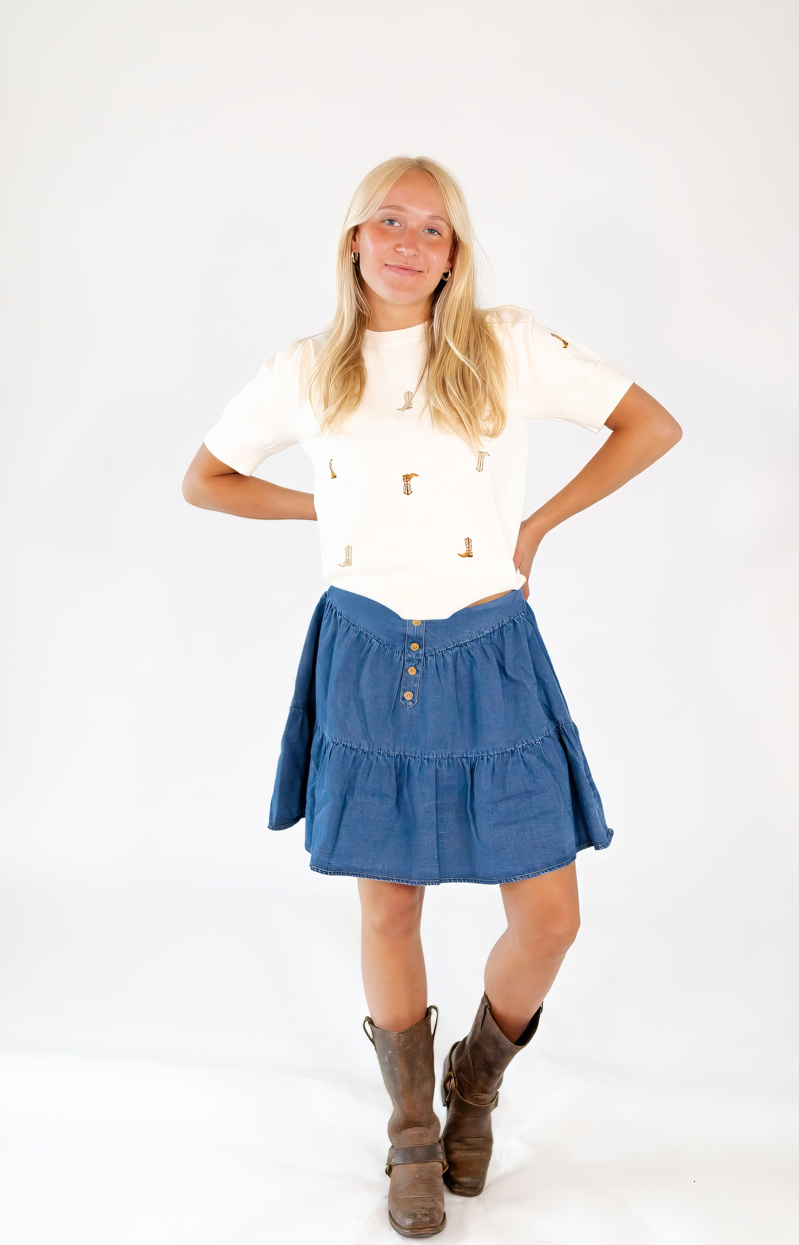 Cowgirl Embroidered Knit