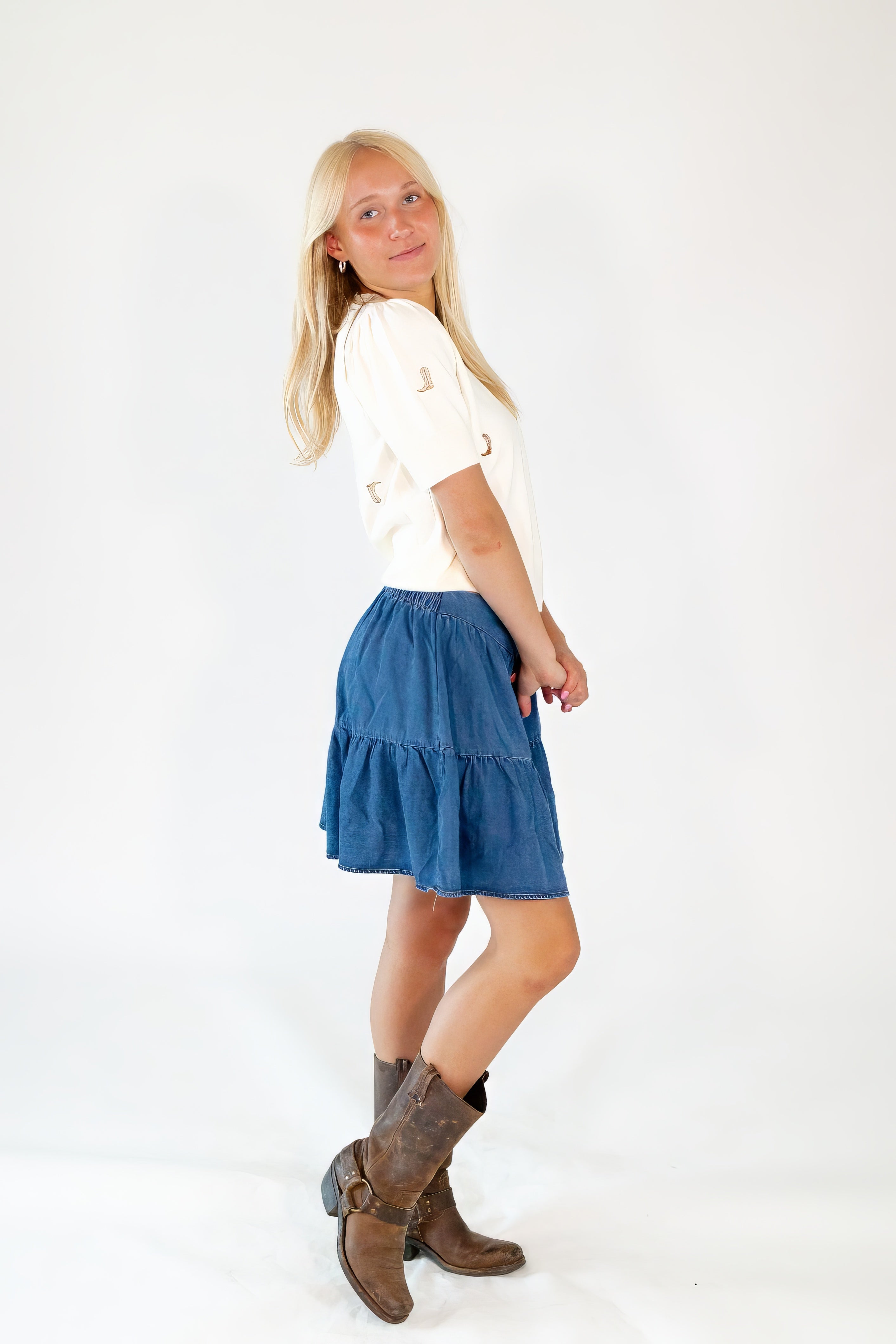 Cowgirl Embroidered Knit