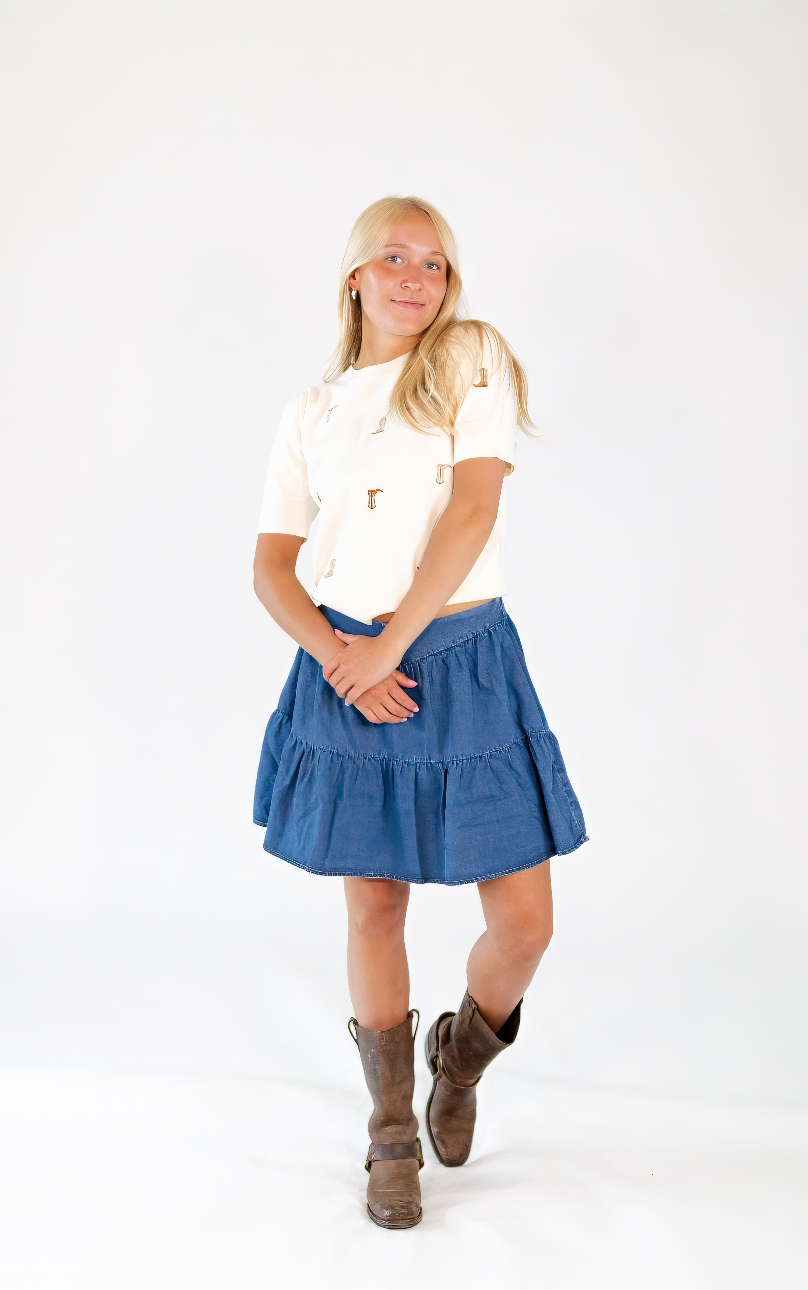 Cowgirl Embroidered Knit