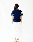 Georgette Floral Textured Skirt
