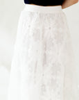 Georgette Floral Textured Skirt