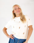 Cowgirl Embroidered Knit