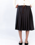 Simone Charcoal Tie Waist Skirt
