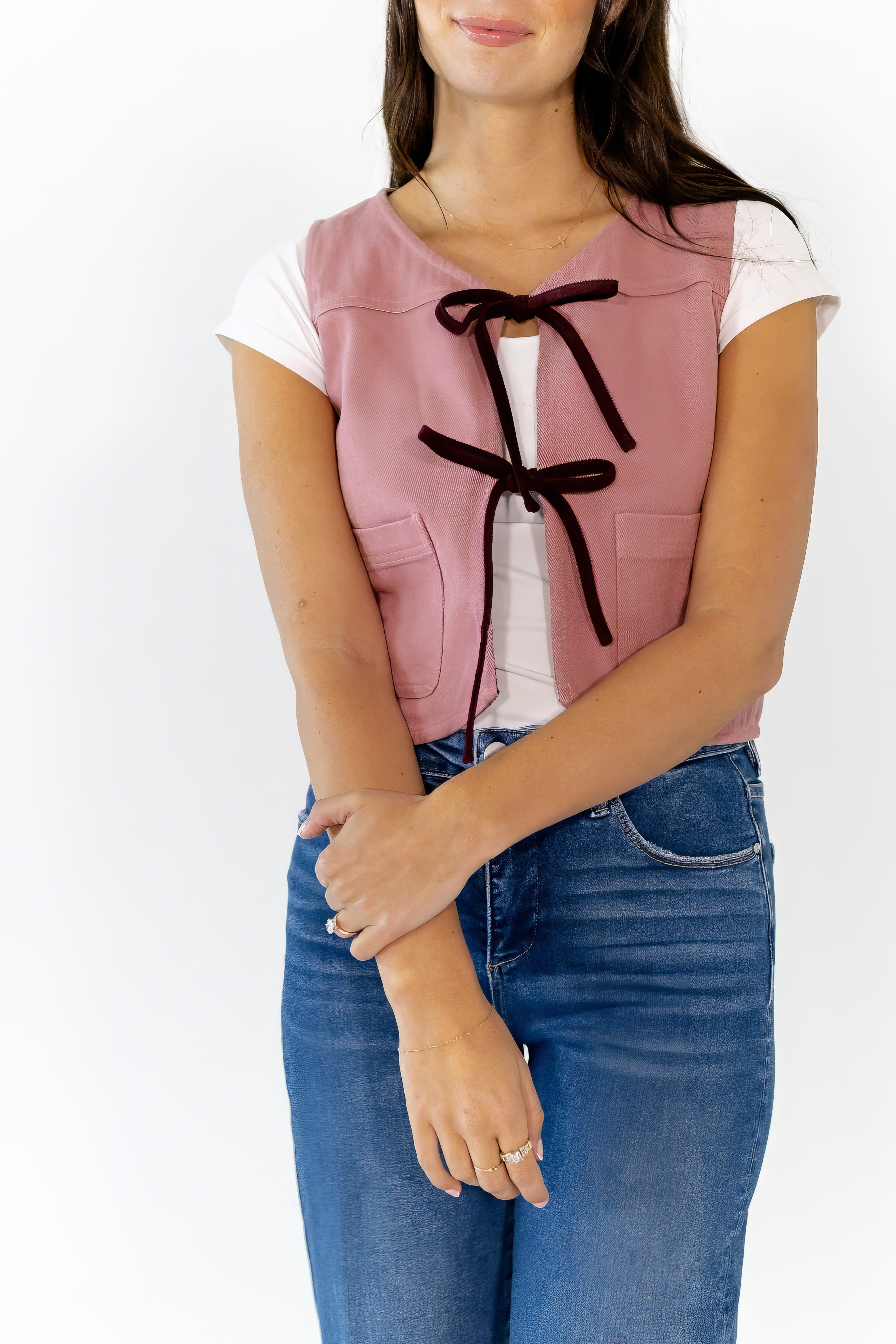 Joia Bow Detail Vest